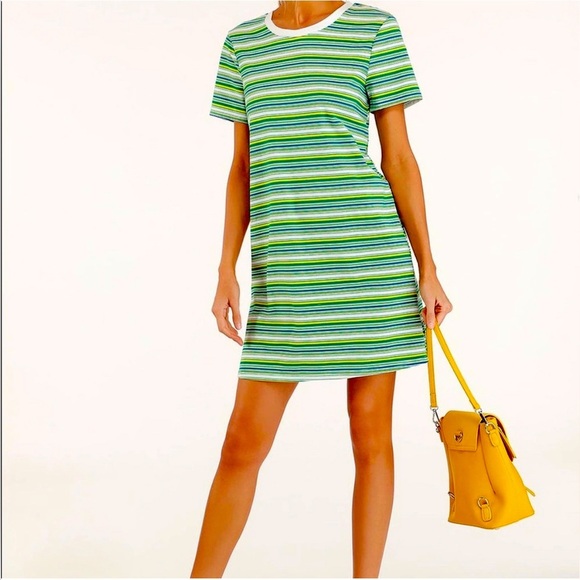 Lulus Binx Green Striped Short Sleeve T
Shirt Dress Size XS - Picture 1 of 7